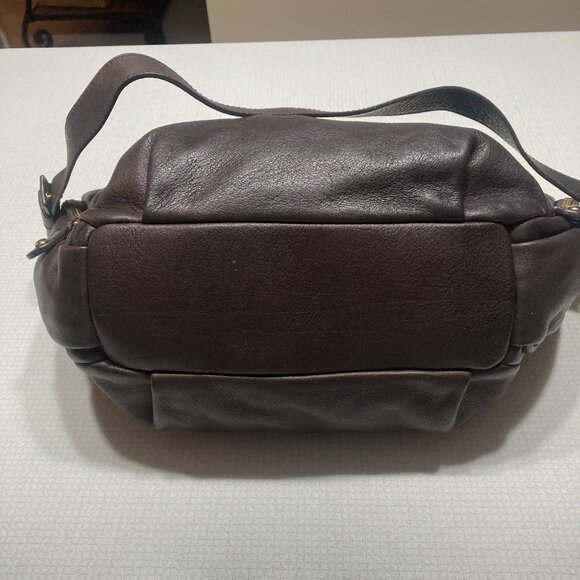 EUC Brown Leather Furla Shoulder Bag or Satchel - Picture 5 of 11